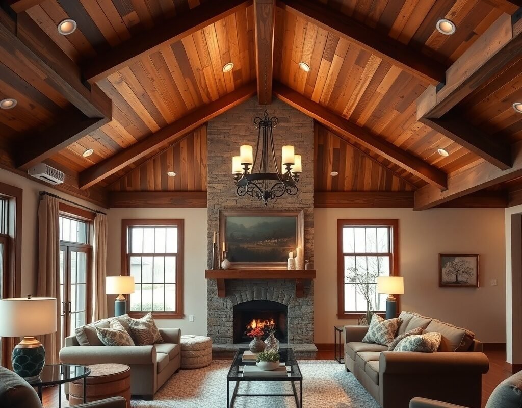 wood beam ceiling