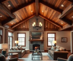 wood beam ceiling