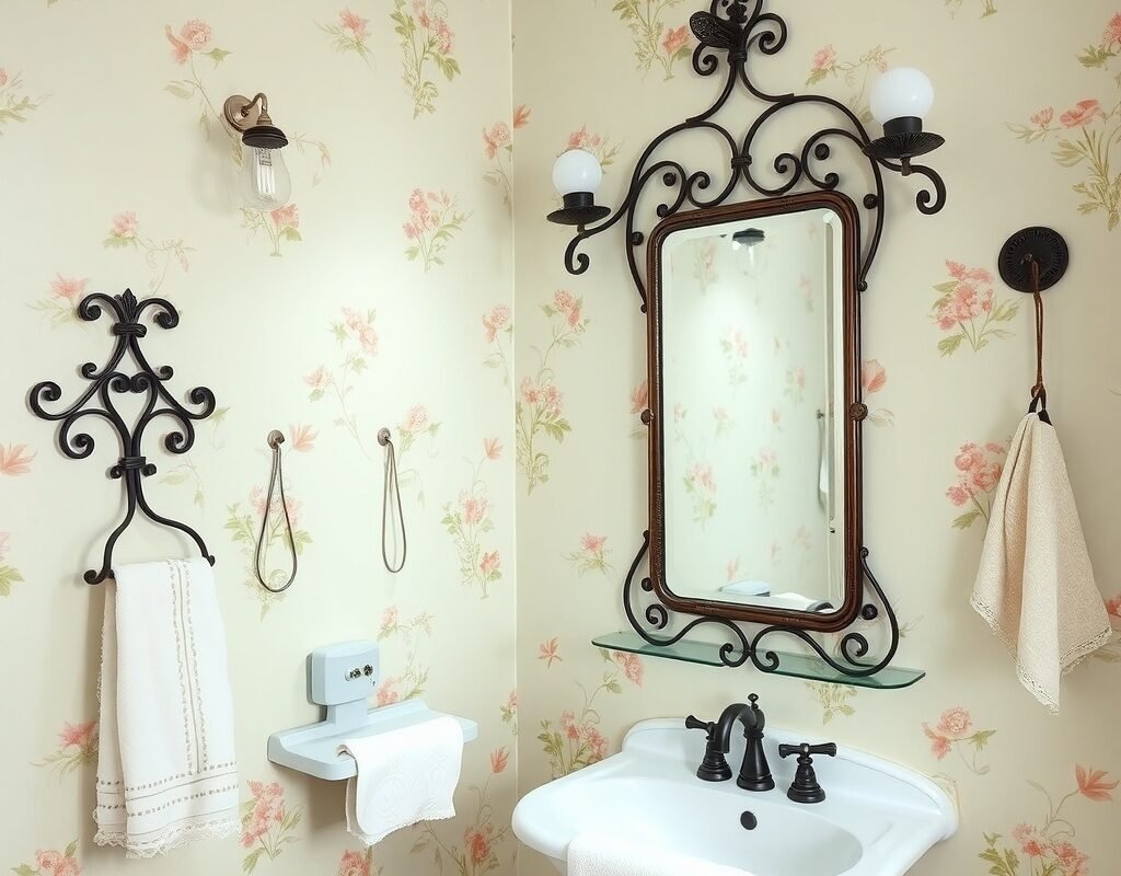 wrought iron accents