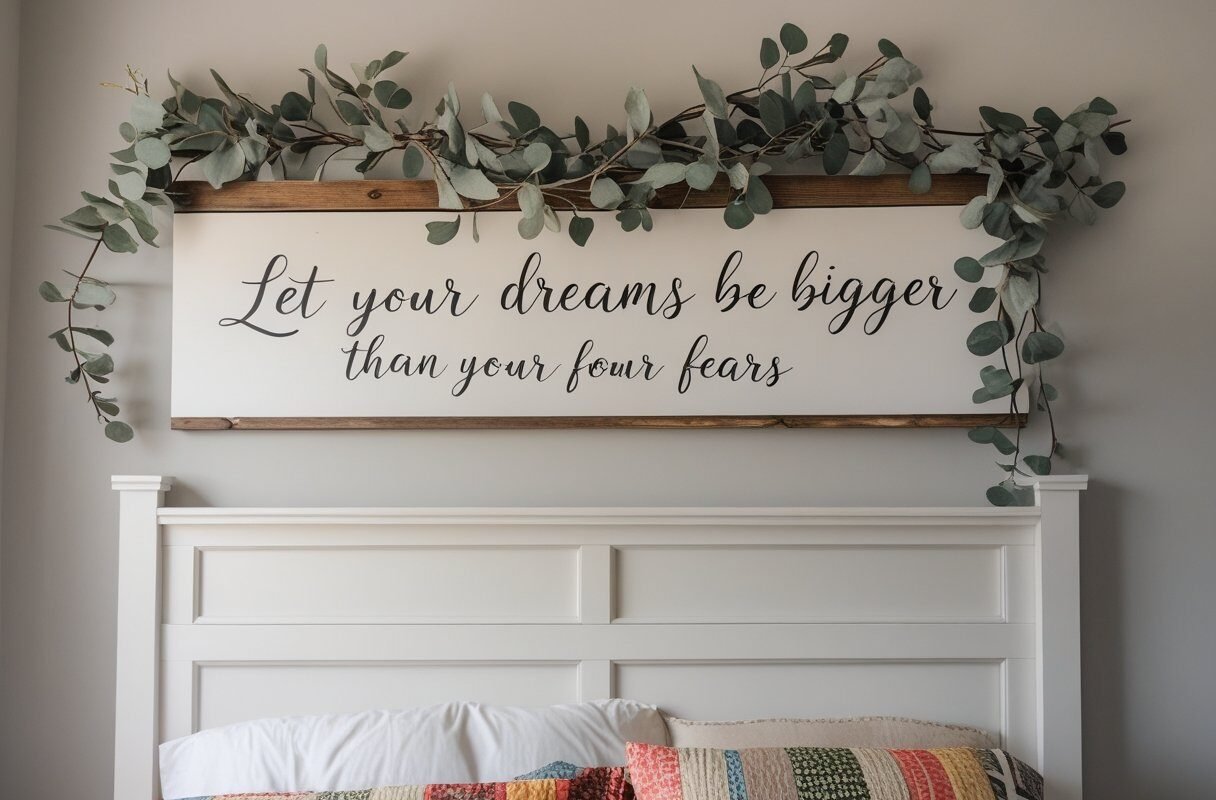 Decoupage Quote on Reclaimed Wood