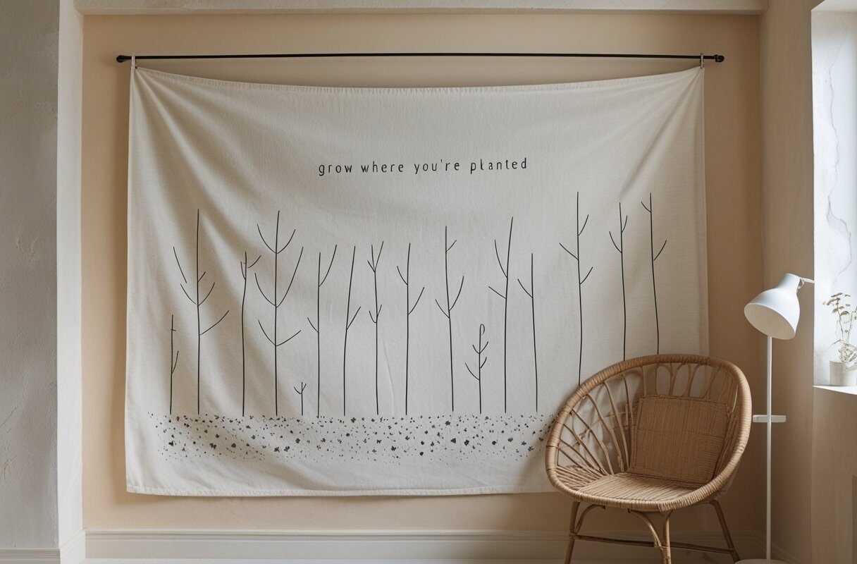 Fabric or Tapestry Wall Hanging (Softness on a Budget)