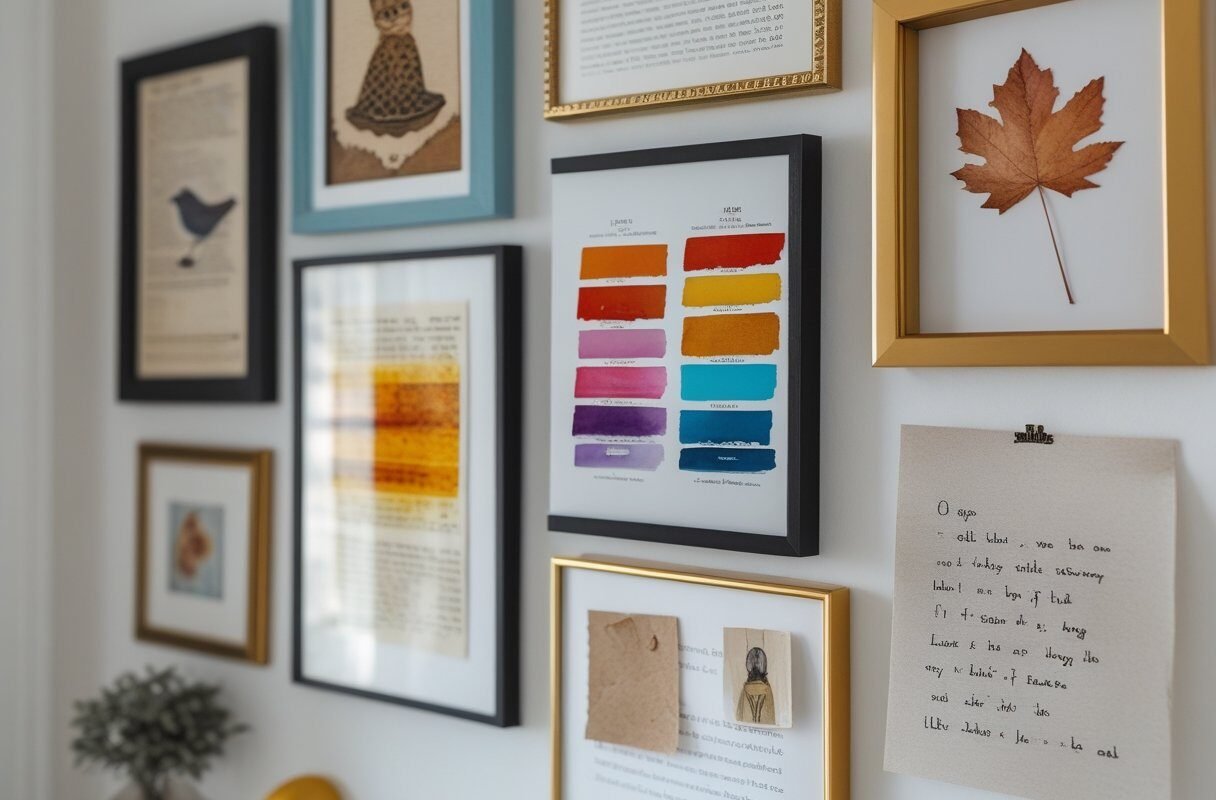 Gallery Wall of Your Own Art (No Talent Required)