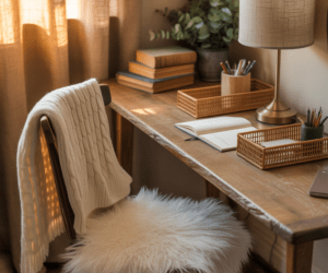 Make Your Study Table Cozy With Textures