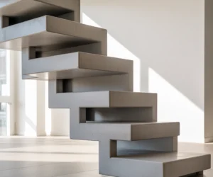 Minimalist Concrete Steps