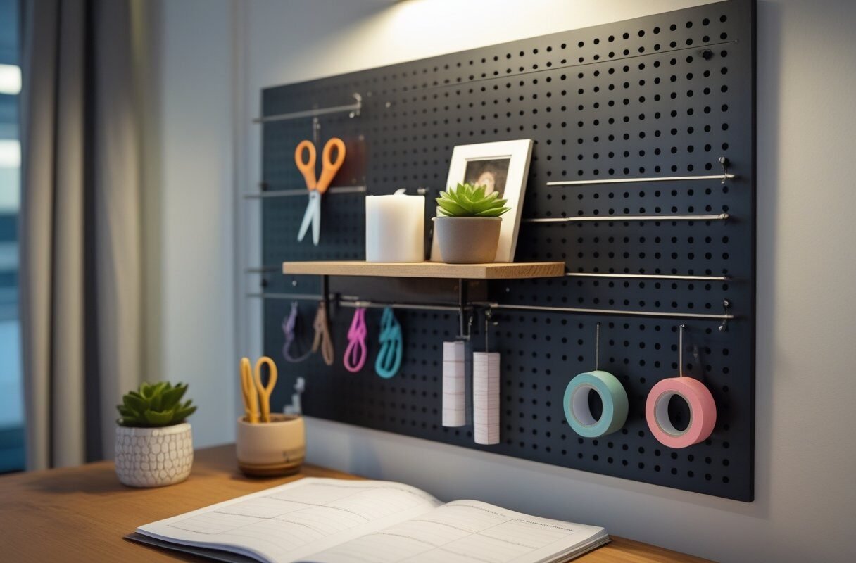 Pegboard System (For Supplies You Actually Use)