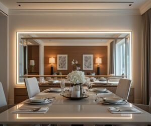 Place a Horizontal Mirror on a Long Dining Room Wall
