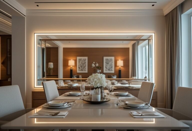 Place a Horizontal Mirror on a Long Dining Room Wall