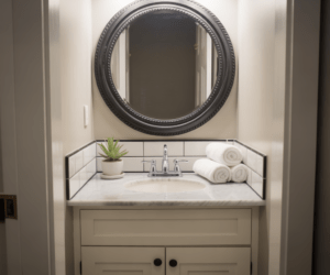 Upgrade the Mirror Without Replacing the Vanity