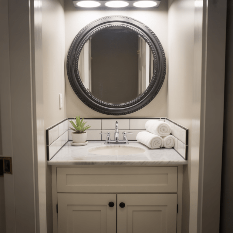 Upgrade the Mirror Without Replacing the Vanity