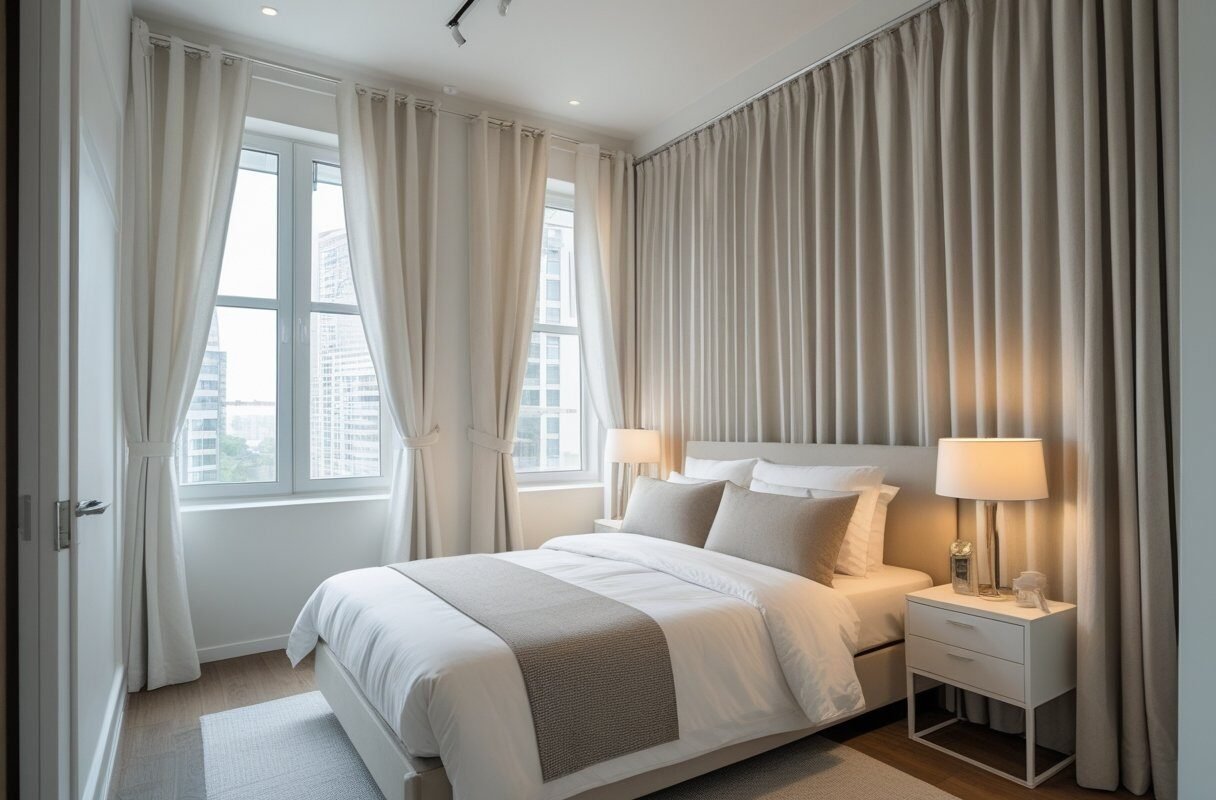 Use Curtains to Create Height