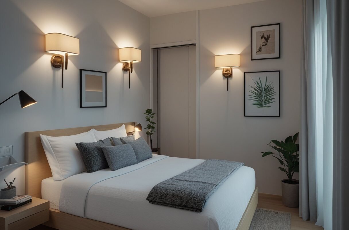 Use Wall Sconces Instead of Table Lamps