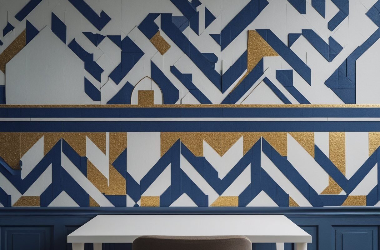 Washi Tape Geometric Patterns (Renter Friendly & Cheap)