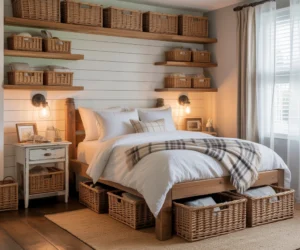 Add Storage With Woven Baskets