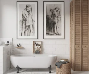 Framed Black and White Sketches for an Artistic Feel