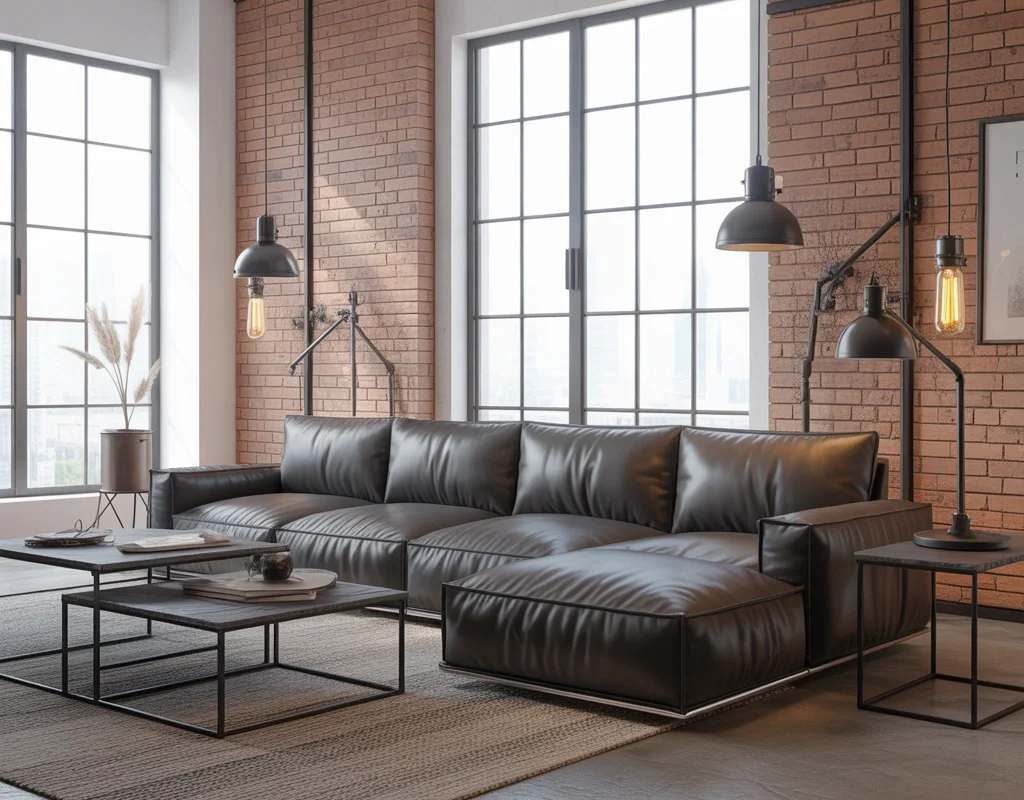 Go Industrial with Metal and Brick Details