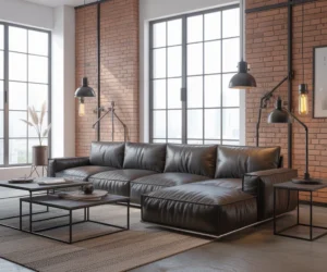 Go Industrial with Metal and Brick Details