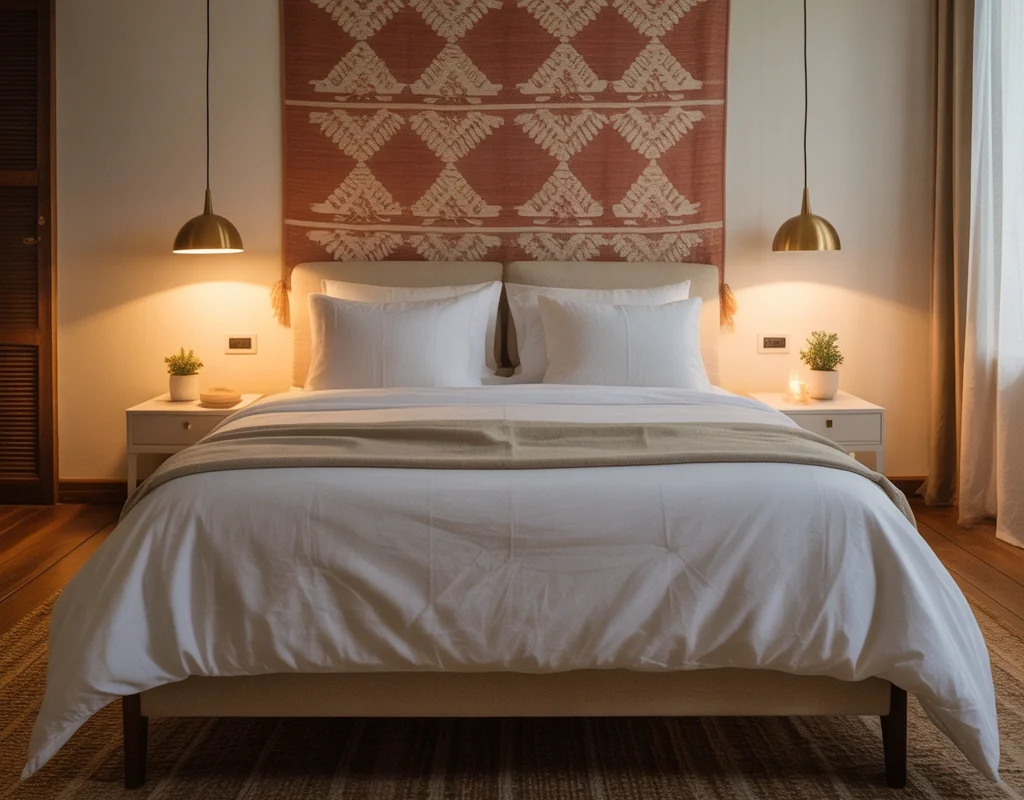 Hang a Tapestry or Fabric Wall Decor