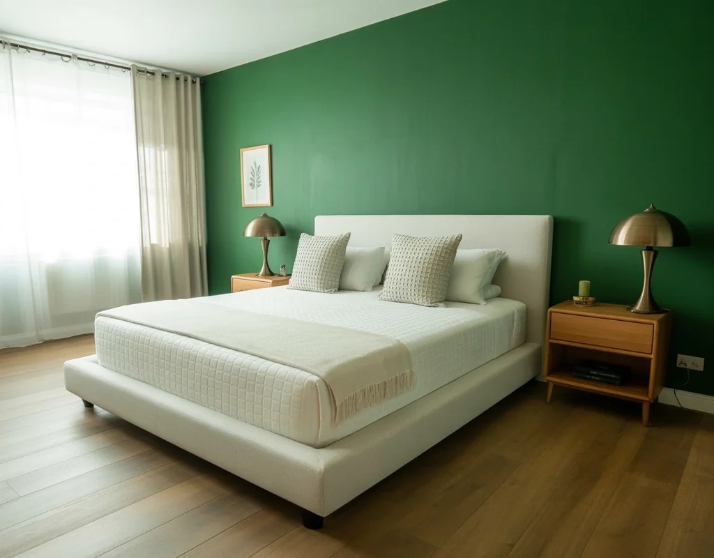 Paint an Accent Color Behind the Bed