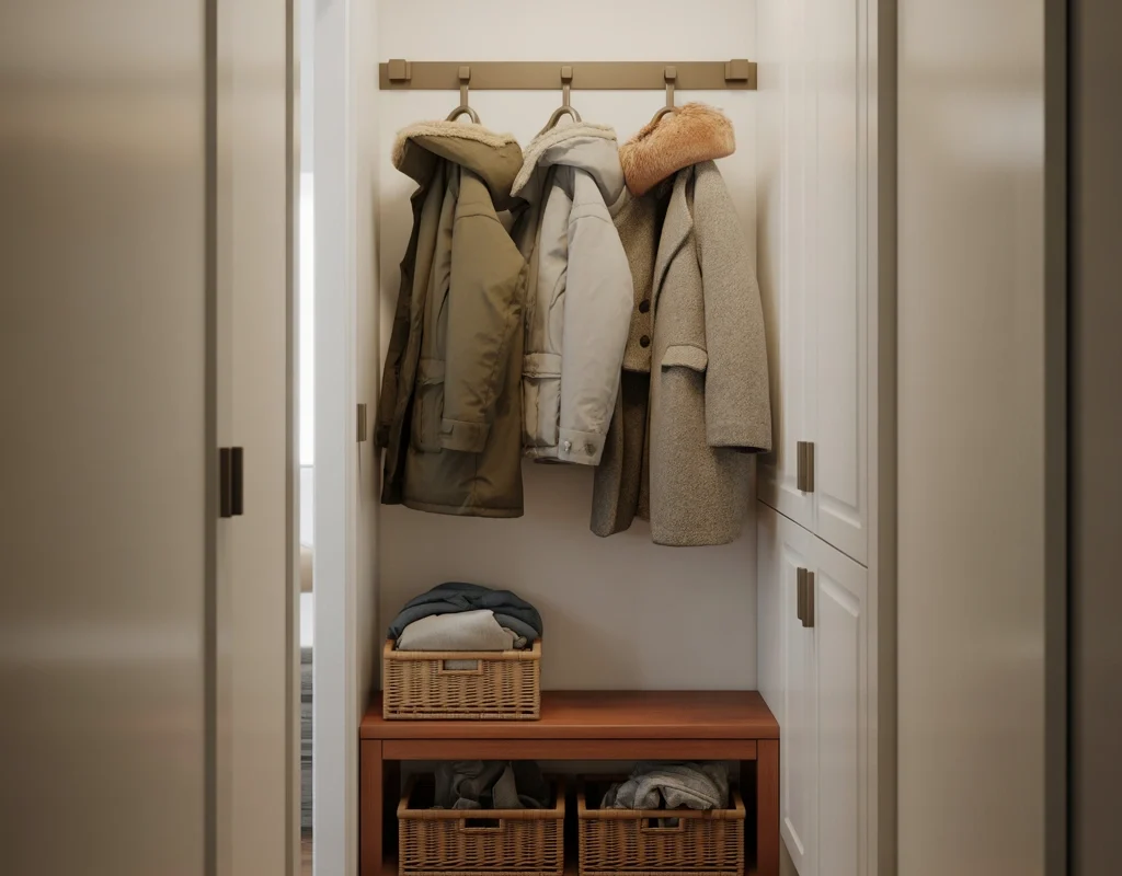 Rotate Seasonal Coats to Reduce Hallway Clutter