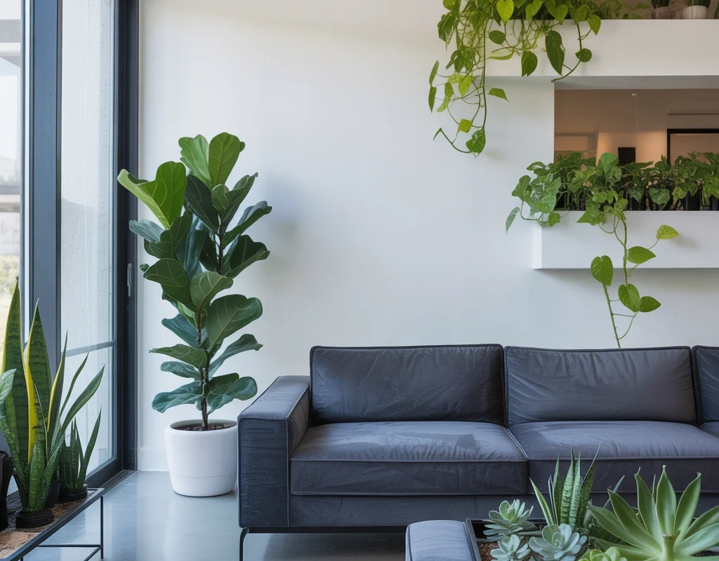 Use Green Plants to Freshen the Space