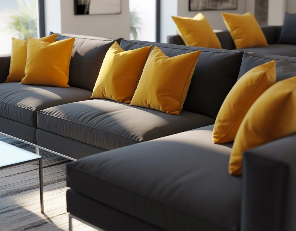 Use Mustard Yellow Pillows for a Bold Pop of Color