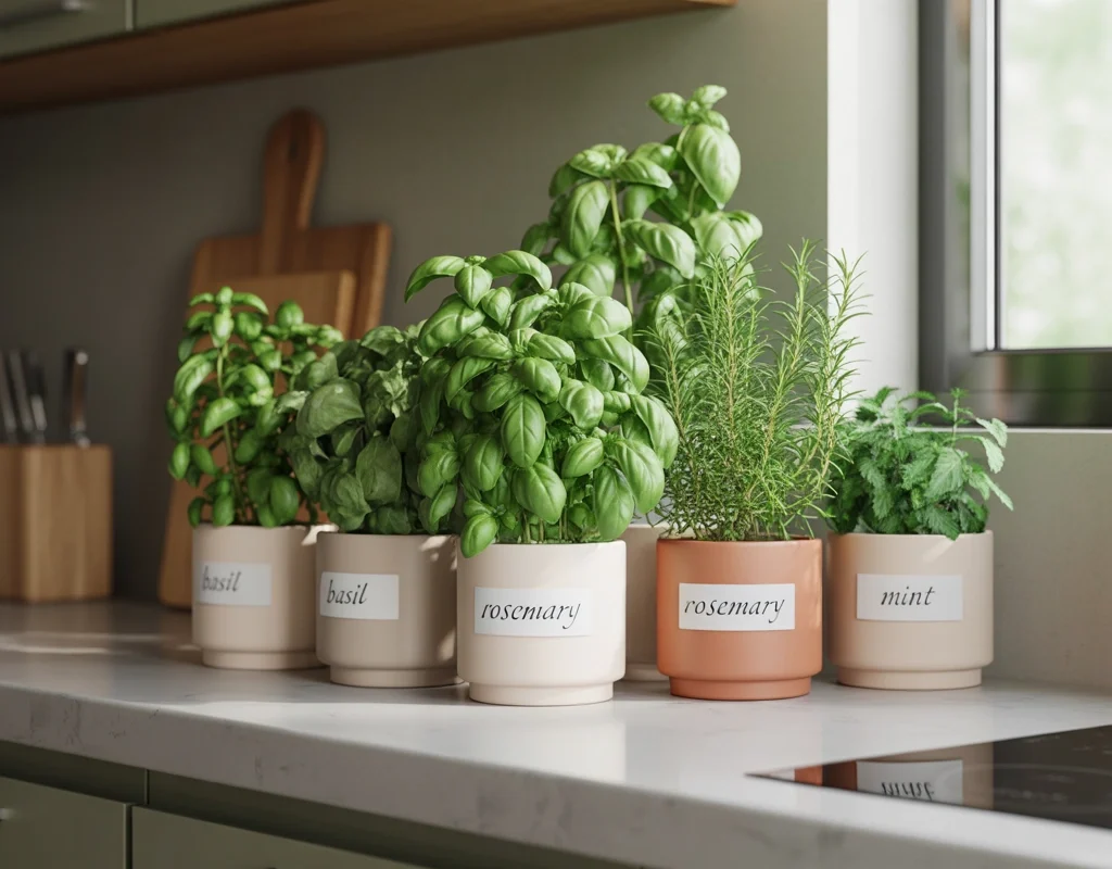 Add Fresh Herbs in Small Pots