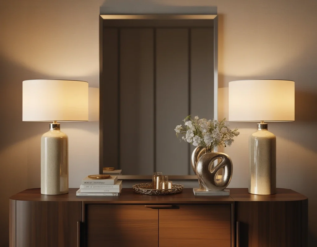 Add Matching Buffet Lamps for Elegant Symmetry 1024x800