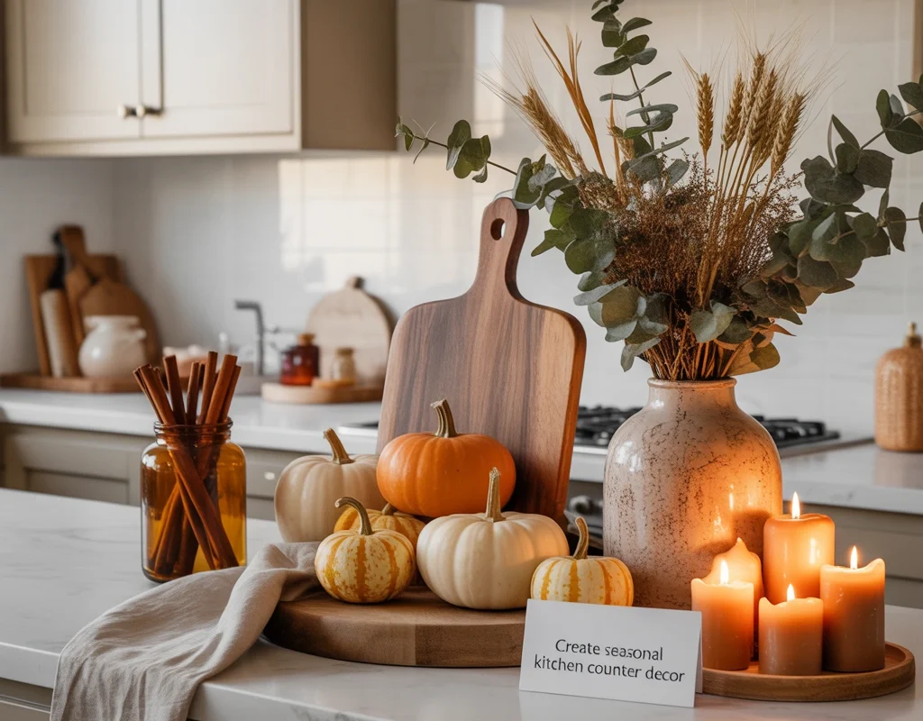 Create Seasonal Kitchen Counter Decor