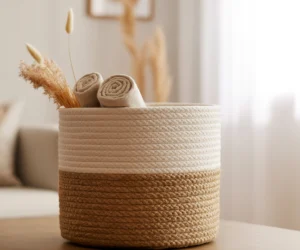 Create a Rope Wrapped Storage Basket