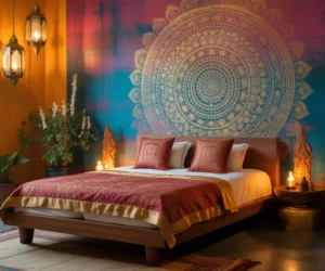 Create a Statement Wall with Indian Inspired Colors 1024x800