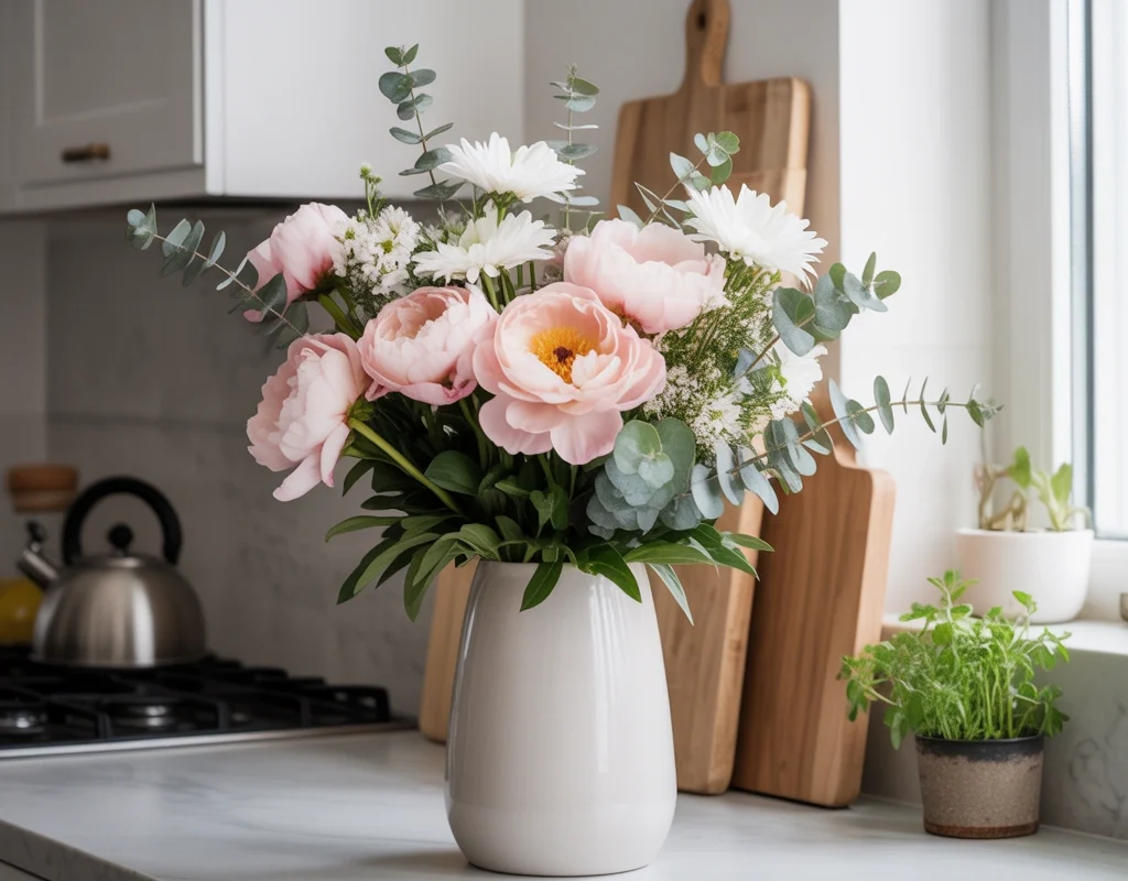 Decorate With a Vase of Fresh Flowers