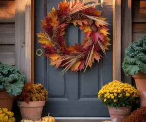 Hang a Natural Fall Wreath 1024x800