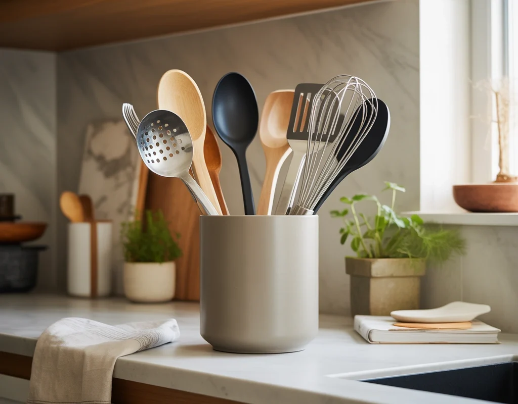 Organize Cooking Utensils in a Stylish Holder
