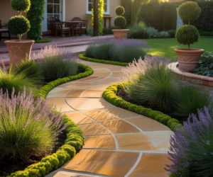 Use Garden Pathways as Decorative Features