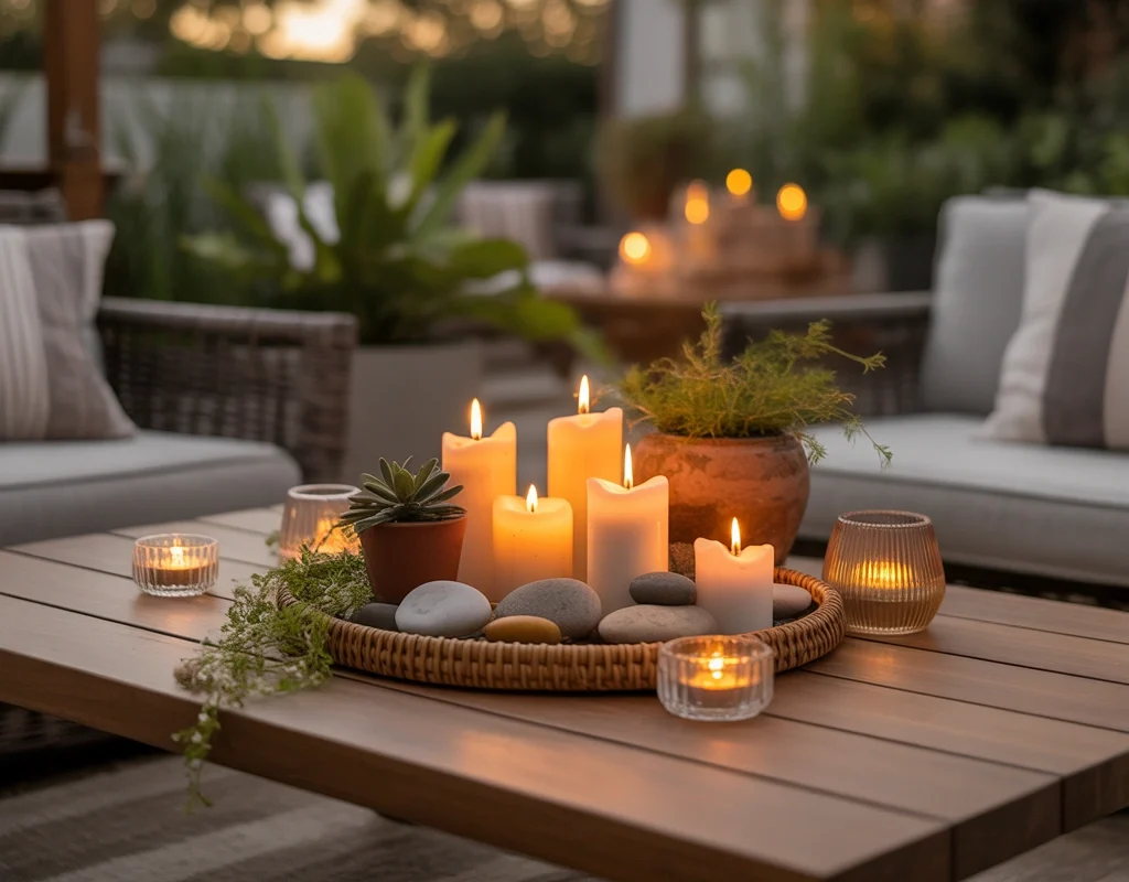 Add Candles for a Cozy Evening Atmosphere