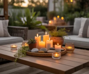 Add Candles for a Cozy Evening Atmosphere