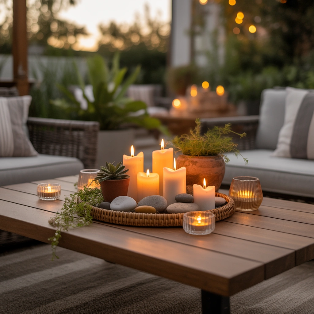 Add Candles for a Cozy Evening Atmosphere