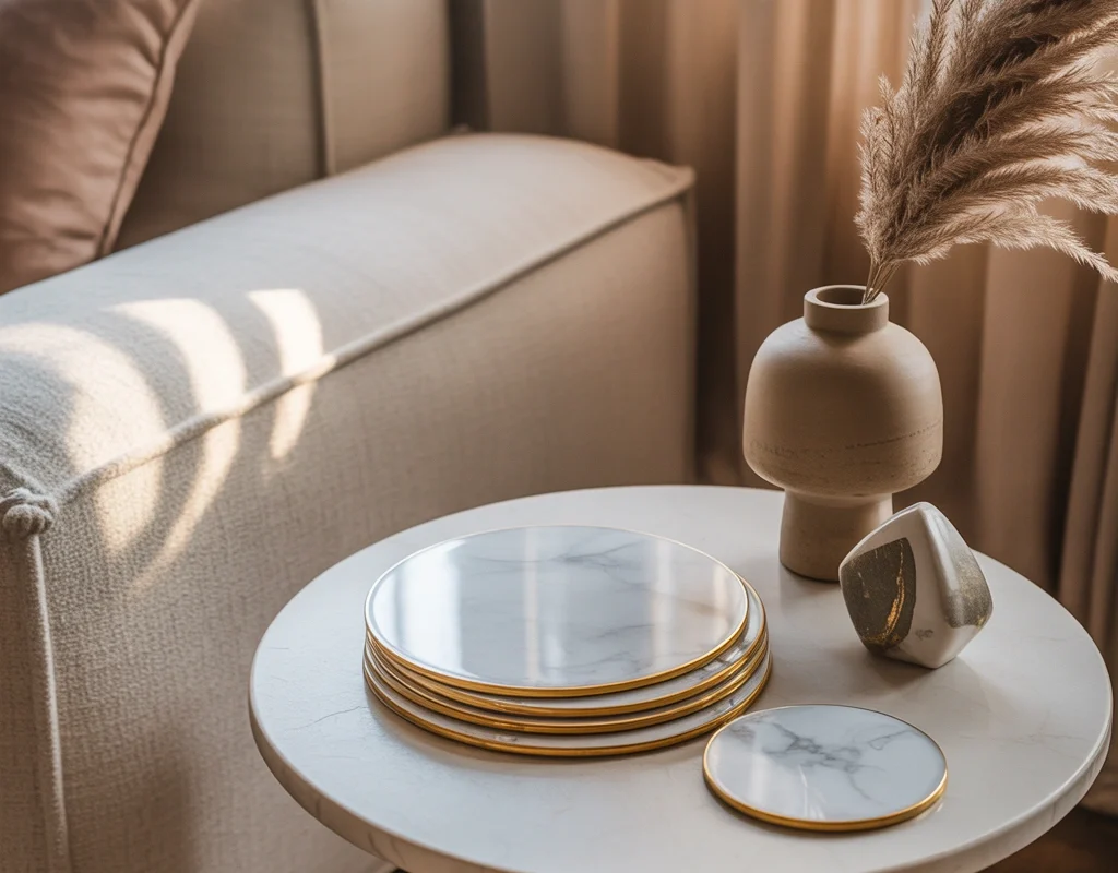 Add Coasters That Match Your Decor