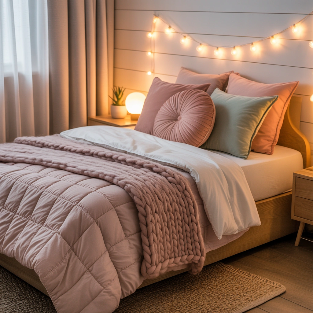 Add Cozy Layered Bedding