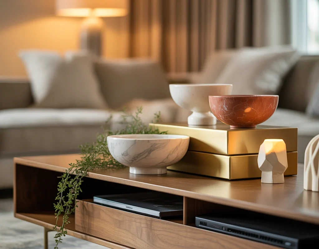 Add Decorative Bowls or Boxes