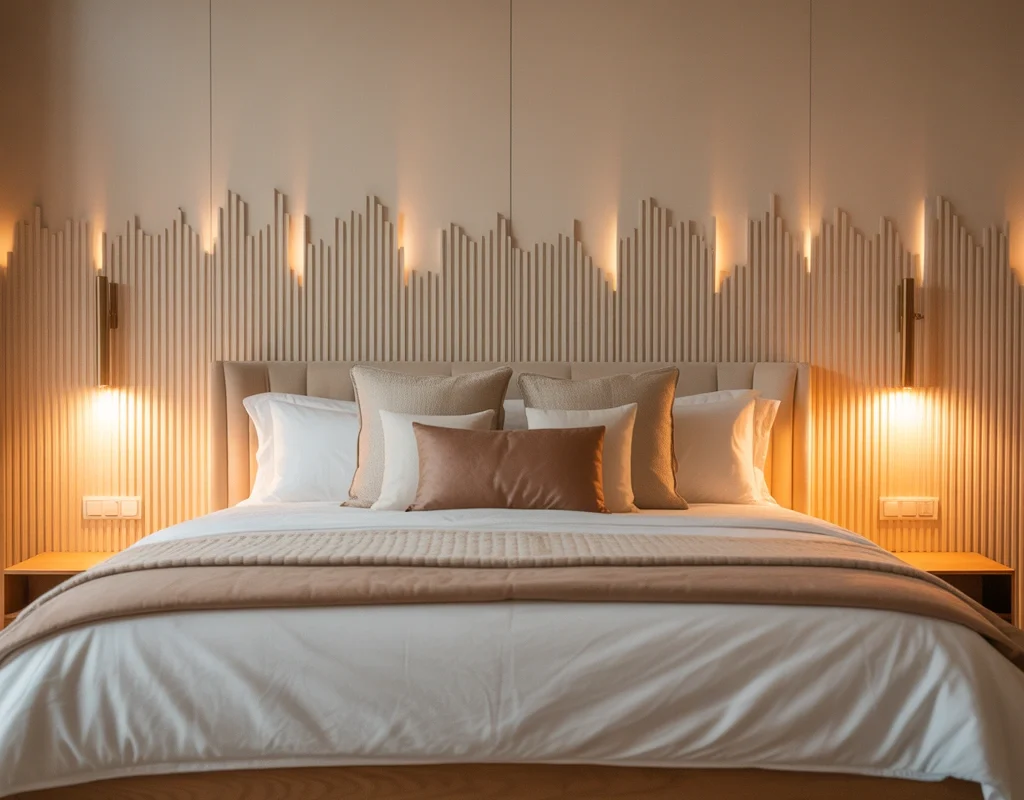 Add Decorative Wall Paneling Behind the Bed