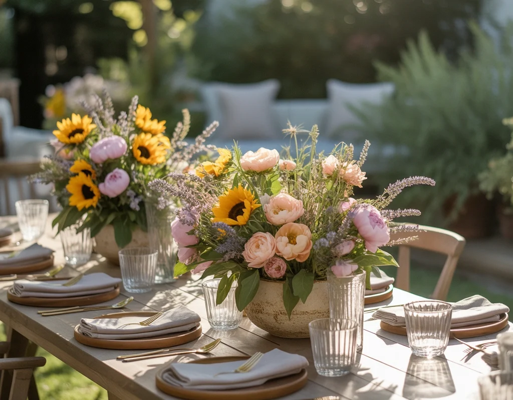Add Fresh Seasonal Flowers