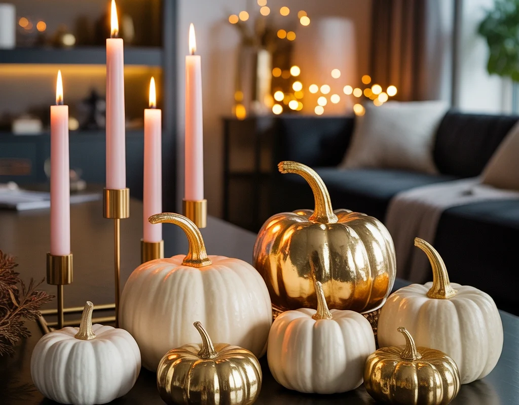 Add Gold Details for an Elegant Pumpkin Look