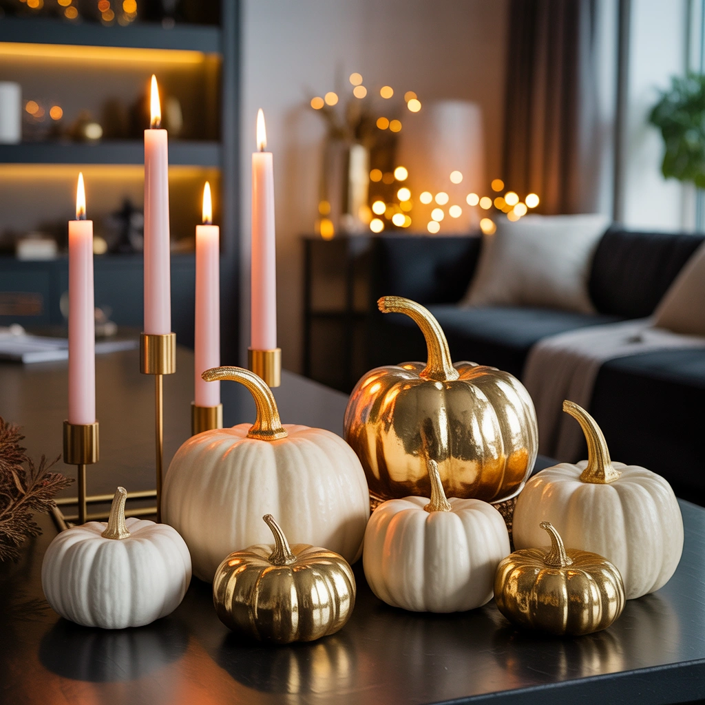 Add Gold Details for an Elegant Pumpkin Look