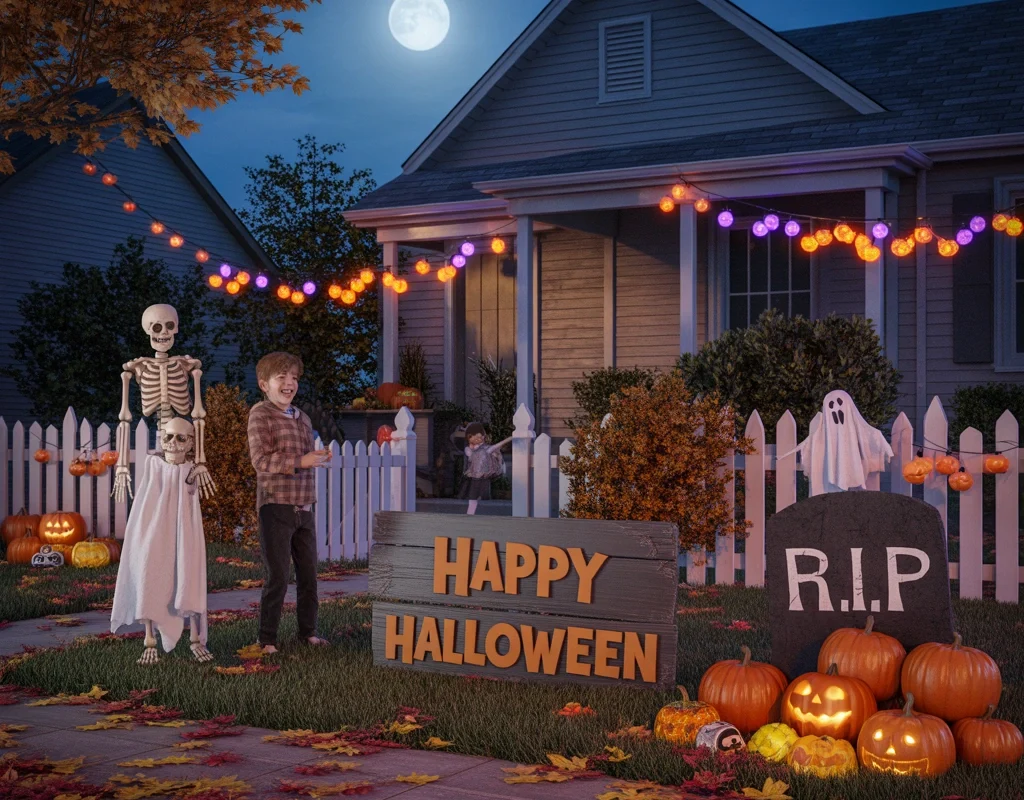 Add Motion Sensor Halloween Decorations