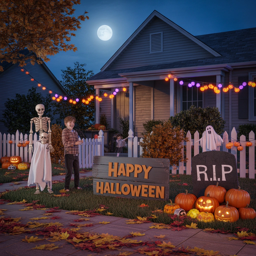 Add Motion Sensor Halloween Decorations