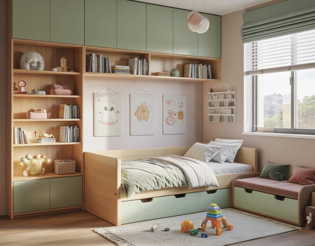 Add Multi Functional Furniture to Maximize Every Inch of a Small Toddler Room