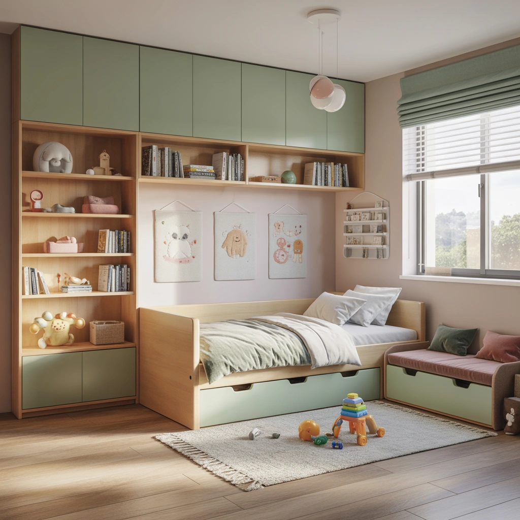 Add Multi Functional Furniture to Maximize Every Inch of a Small Toddler Room