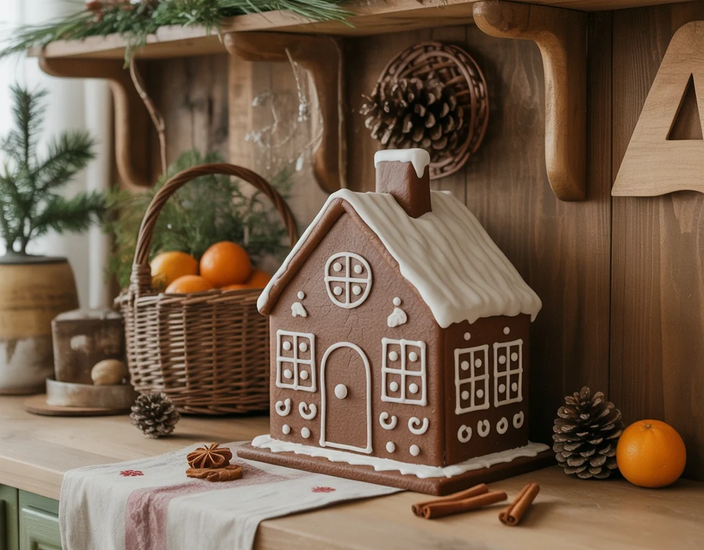 Add Natural Elements for a Cozy Gingerbread Cottage Look