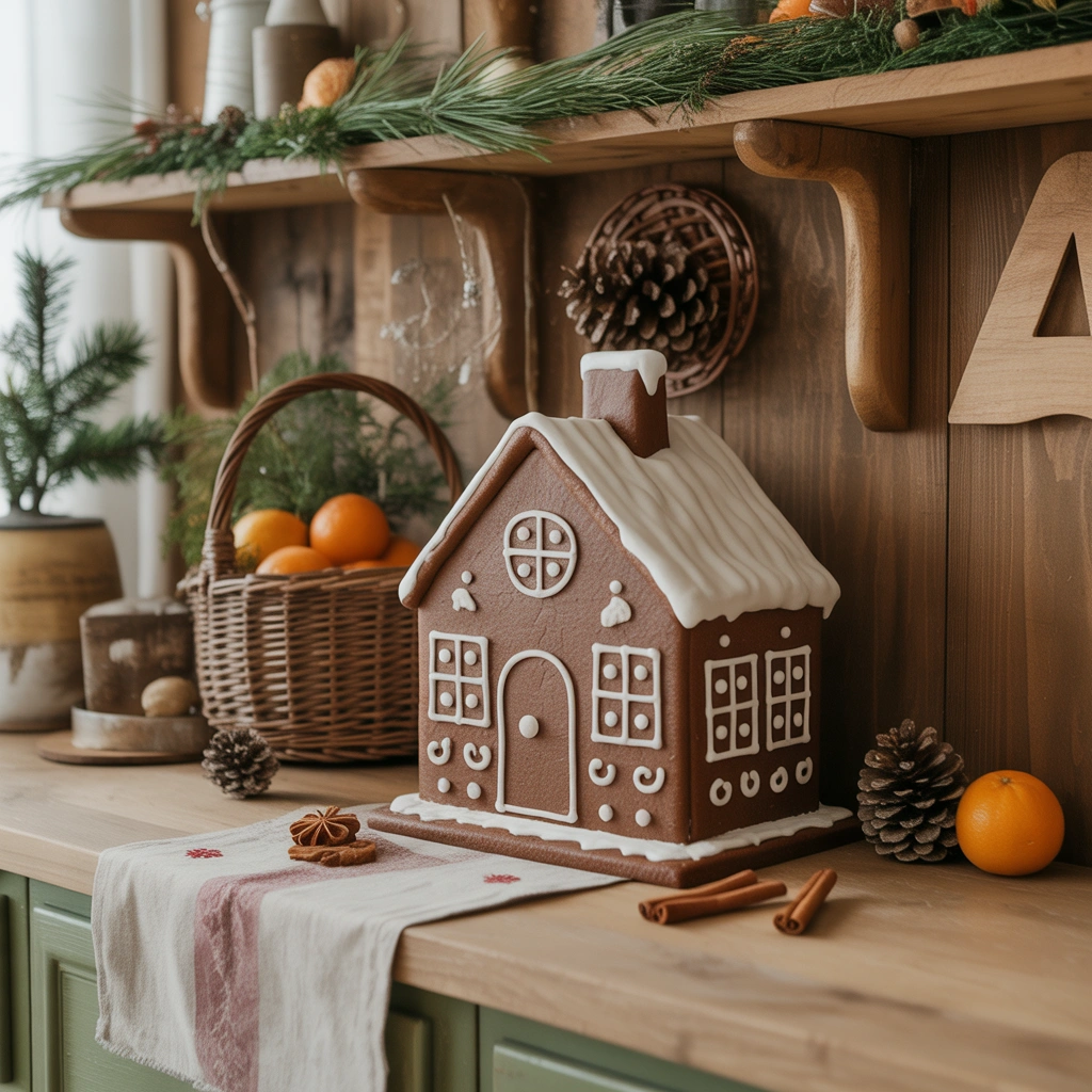 Add Natural Elements for a Cozy Gingerbread Cottage Look